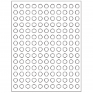 0.5" x 0.5"  Sheet Label