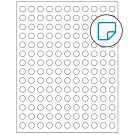 0.5" x 0.5"  Sheet Label