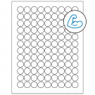 0.75" x 0.75"  Sheet Label