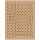 0.75" x 0.75"  Sheet Label