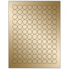 0.75" x 0.75"  Sheet Label