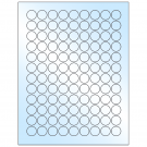 0.75" x 0.75"  Sheet Label