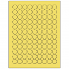 0.75" x 0.75"  Sheet Label