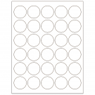 1.5" x 1.5"  Sheet Label