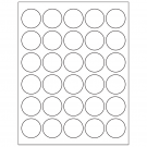 1.5" x 1.5"  Sheet Label