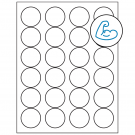 1.666" x 1.666"  Sheet Label