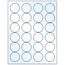 1.666" x 1.666"  Sheet Label