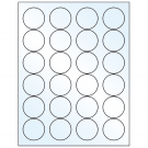 1.666" x 1.666"  Sheet Label