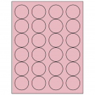 1.666" x 1.666"  Sheet Label