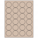 1.666" x 1.666"  Sheet Label