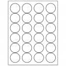 1.666" x 1.666"  Sheet Label