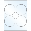 4" x 4"  Sheet Label