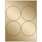 4" x 4"  Sheet Label