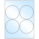 4" x 4"  Sheet Label