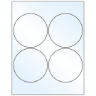 4" x 4"  Sheet Label