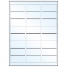 2.625" x 1.25"  Sheet Label