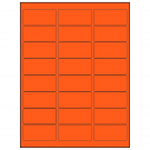 2.625" x 1.25"  Sheet Label