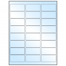 2.625" x 1.25"  Sheet Label