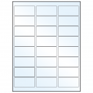 2.625" x 1.25"  Sheet Label