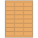 2.625" x 1.25"  Sheet Label
