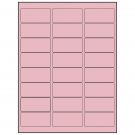 2.625" x 1.25"  Sheet Label