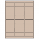 2.625" x 1.25"  Sheet Label