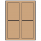 3.5" x 5"  Sheet Label