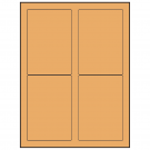 3.5" x 5"  Sheet Label