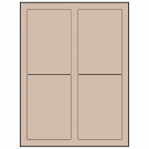 3.5" x 5"  Sheet Label