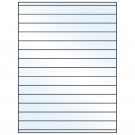 8.5" x 0.75"  Sheet Label