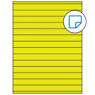 8.5" x 0.75"  Sheet Label