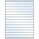 8.5" x 0.75"  Sheet Label