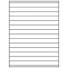 8.5" x 0.75"  Sheet Label