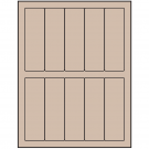 1.5" x 4.75"  Sheet Label