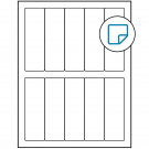1.5" x 4.75"  Sheet Label