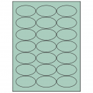 2.5" x 1.375"  Sheet Label