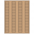 1.125" x 0.5"  Sheet Label