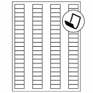 1.125" x 0.5"  Sheet Label