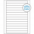 7" x 0.75"  Sheet Label