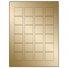 1.5" x 1.5"  Sheet Label