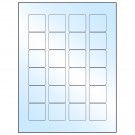 1.5" x 1.5"  Sheet Label