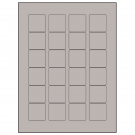1.5" x 1.5"  Sheet Label