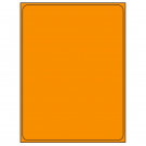 8.375" x 10.875"  Sheet Label