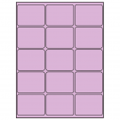 2.6875" x 2"  Sheet Label