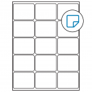 2.6875" x 2"  Sheet Label