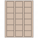 2.125" x 1.75"  Sheet Label