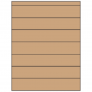 8.5" x 1.5"  Sheet Label