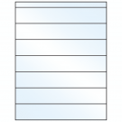8.5" x 1.5"  Sheet Label