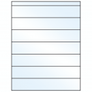 8.5" x 1.5"  Sheet Label