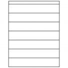 8.5" x 1.5"  Sheet Label